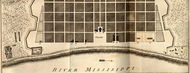 Plan of New Orleans published by Philip Pittman, London, 1770